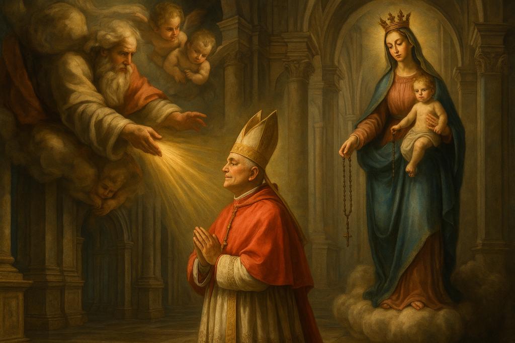Coroncina alla Madonna del Rosario per Papa Leone XIV